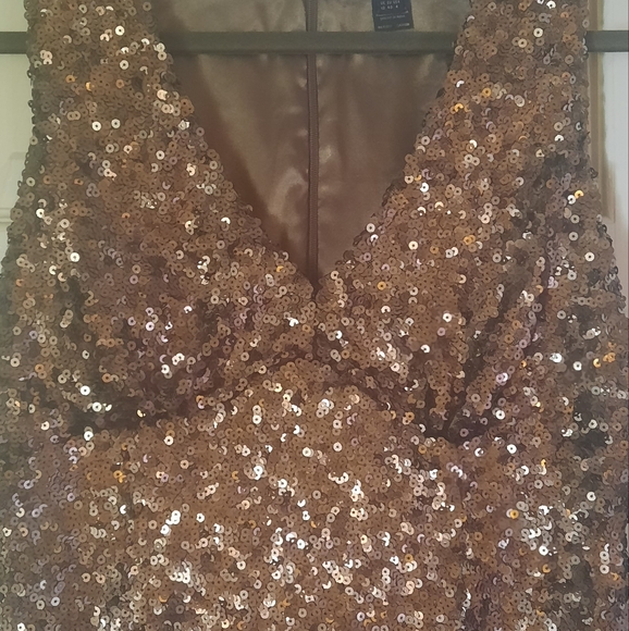 French Connection Sequined Cocktail  Mini-Dress/ Party Dress - Picture 7 of 8